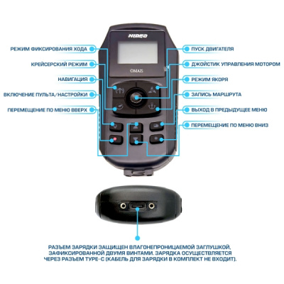 Электромотор HIDEA OMS150S 12v/60 GPS