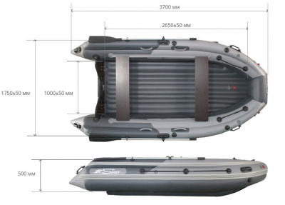 Надувная моторная лодка REEF SKAT TRITON 370 New