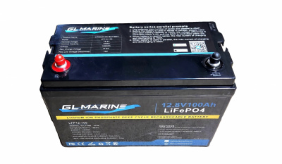 Лиферный аккумулятор LiFePo4 GL Marine LFP12-100 (с bluetooth)